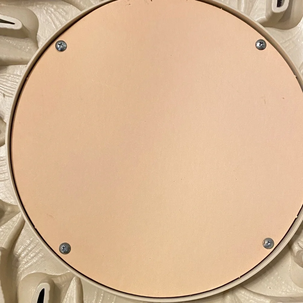 Vintage Home Interiors Cream and Green Decorative Mirror